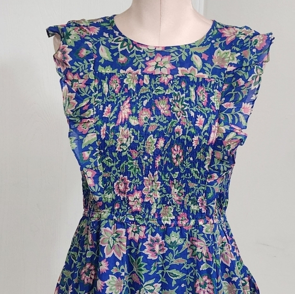 New!Banjanan Iris Dress in Poppy Mallow Surf - Picture 8 of 16